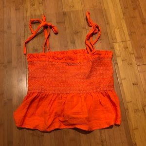NWT free people smocked tie tank top